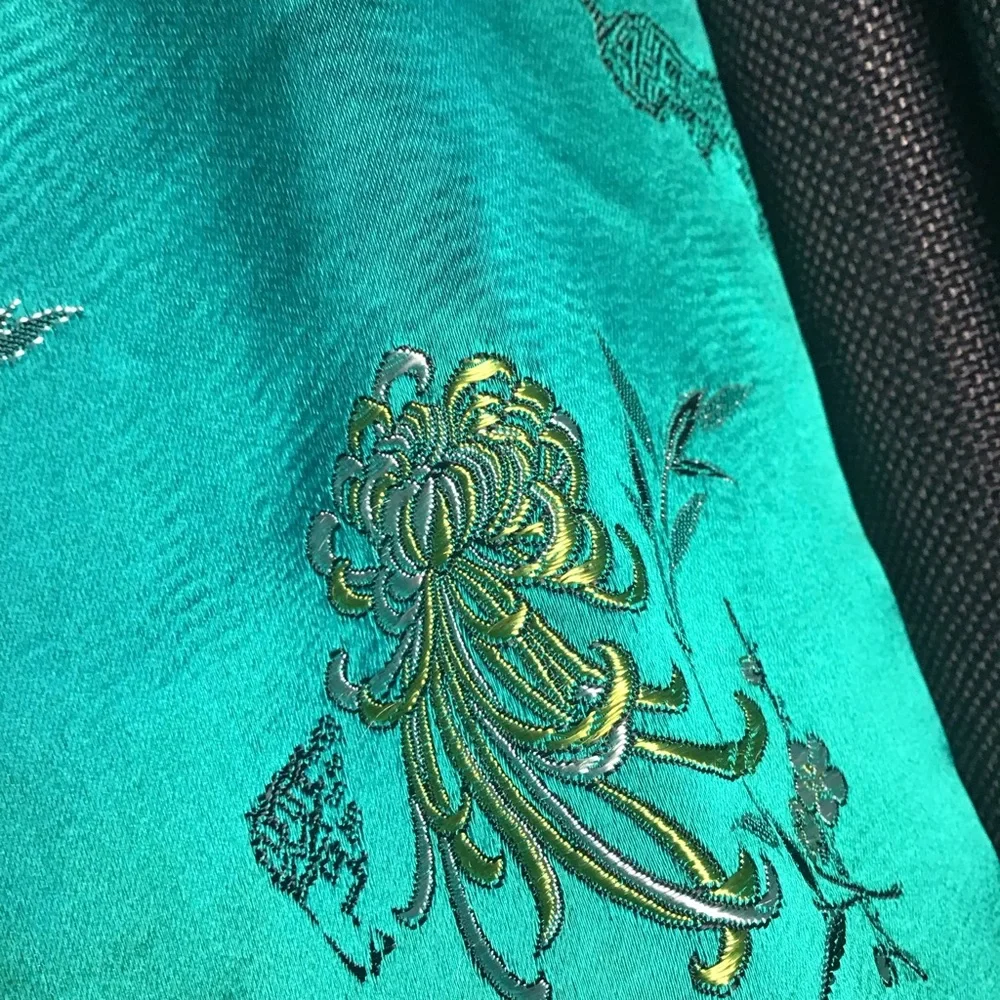 Peony gorgeous robe/trench embroidered flowers. Super Rare. - Picture 9 of 16